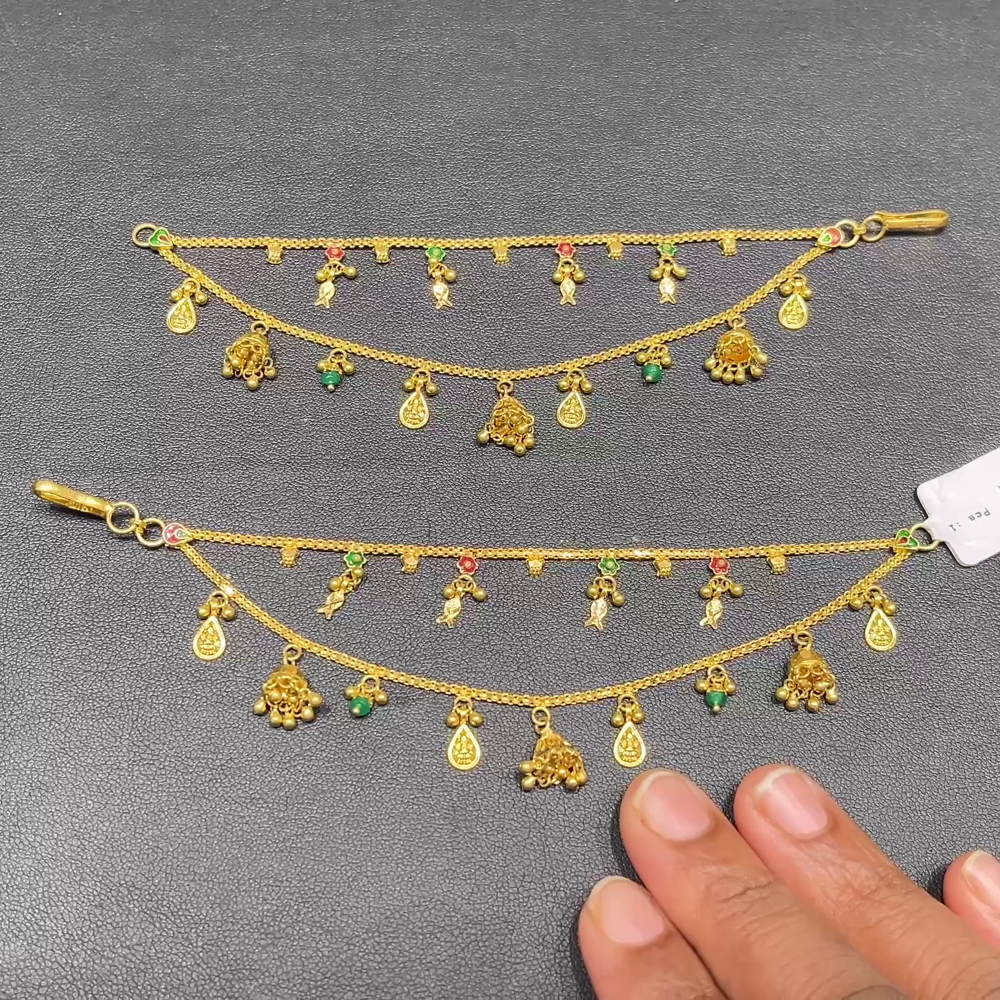 RS BROTHERS 15.779gms Chempasaralu 22K Yellow Gold