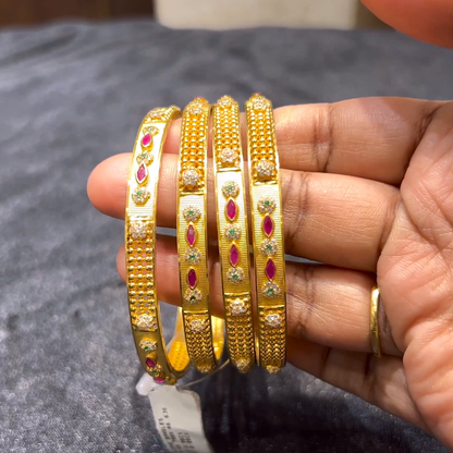 CMR 46.636gms BANGLES 22K Yellow Gold