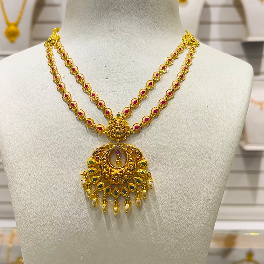 SOUTH INDIA 20.75gms NECKLACE 22K Yellow Gold