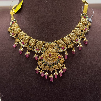 SwarnaKanchi 20.882gms NECKLACE 22K Yellow Gold