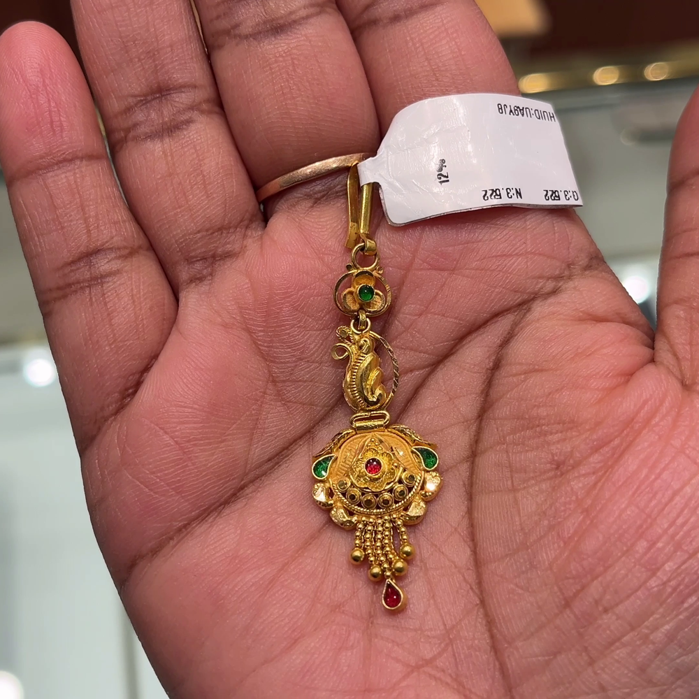 Anu Jewellers 3.522gms Papitabilla 22K Yellow Gold