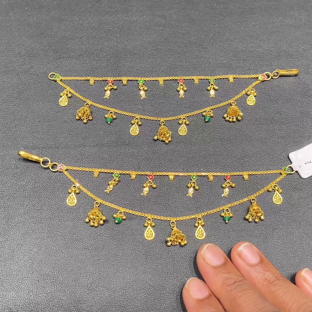 RS BROTHERS 15.779gms Chempasaralu 22K Yellow Gold