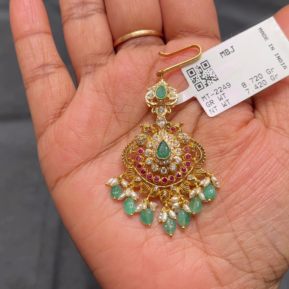 Anu Jewellers 7.42gms Papitabilla 22K Yellow Gold