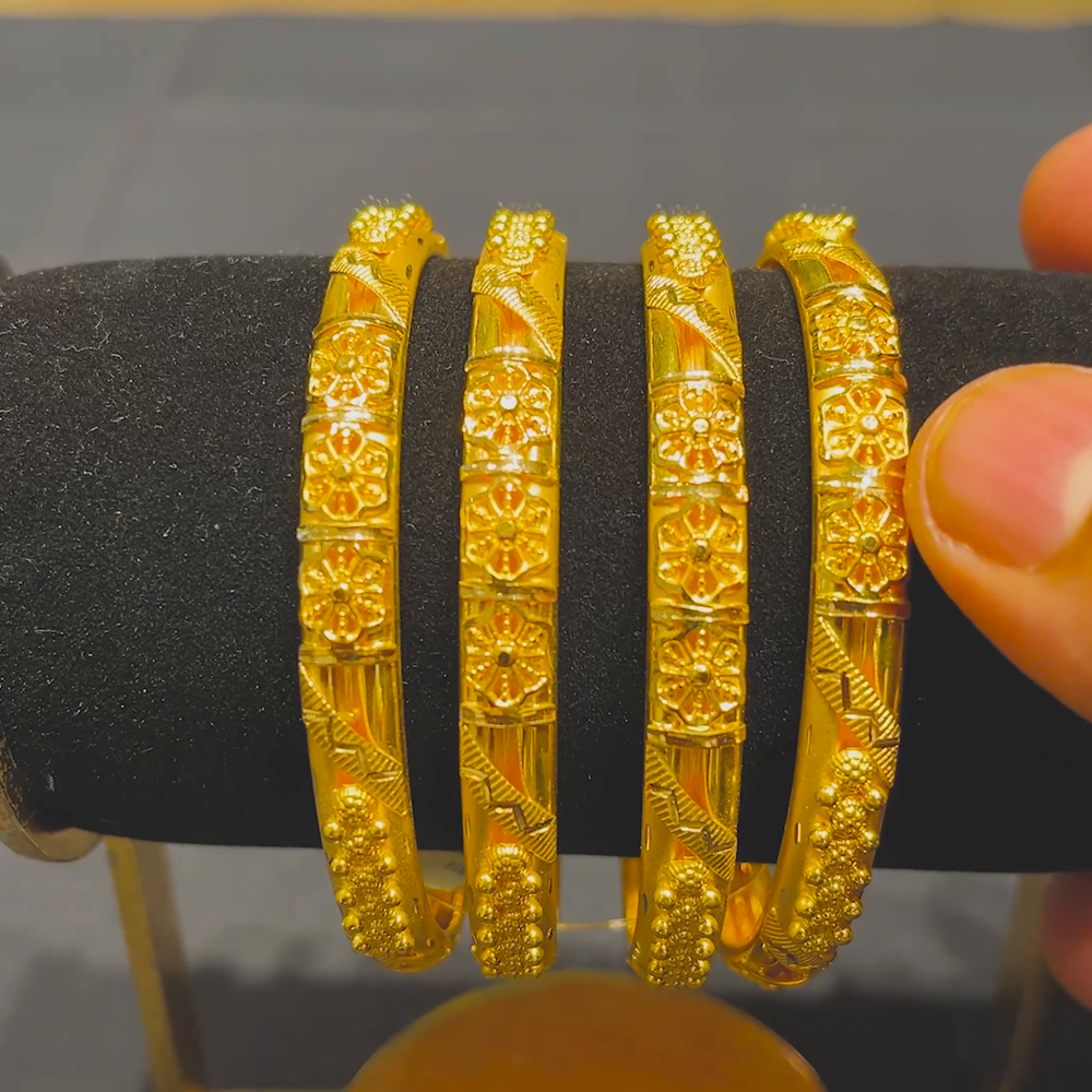 CMR 44.093gms BANGLES 22K Yellow Gold