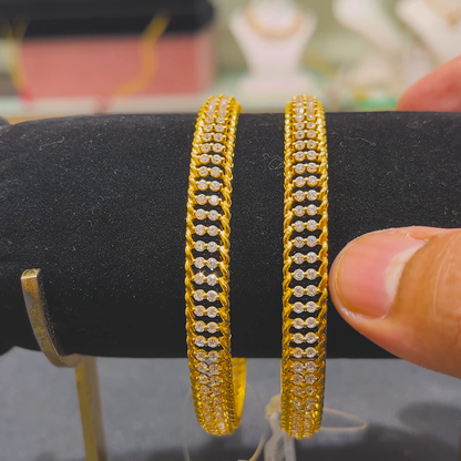 Anu Jewellers 19.084gms BANGLES 22K Yellow Gold