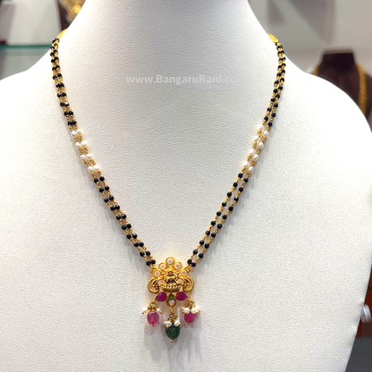 SRI RAM 10.86gms SHORT BLACK BEADS 22K Yellow Gold