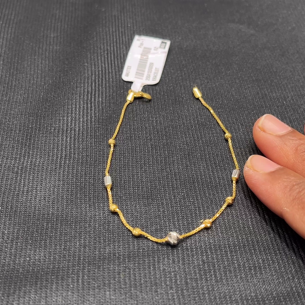 Anu Jewellers 2.429gms Bracelets 22K Yellow Gold