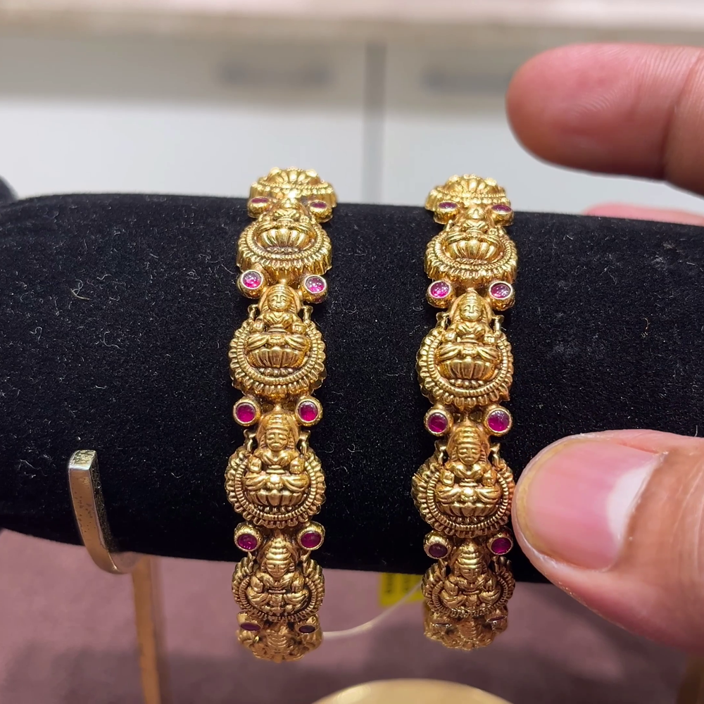 SwarnaKanchi 21.328gms BANGLES 22K Yellow Gold