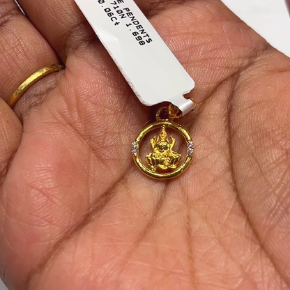 CMR 1.698gms Pendent 22K Yellow Gold