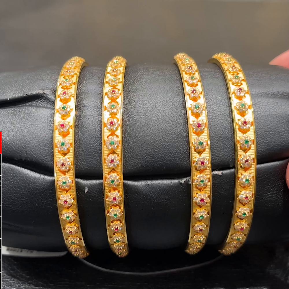 SOUTH INDIA 47.224gms BANGLES 22K Yellow Gold