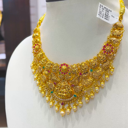 SOUTH INDIA 21.279gms NECKLACE 22K Yellow Gold