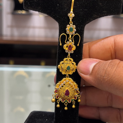 SOUTH INDIA 7.058gms Papitabilla 22K Yellow Gold