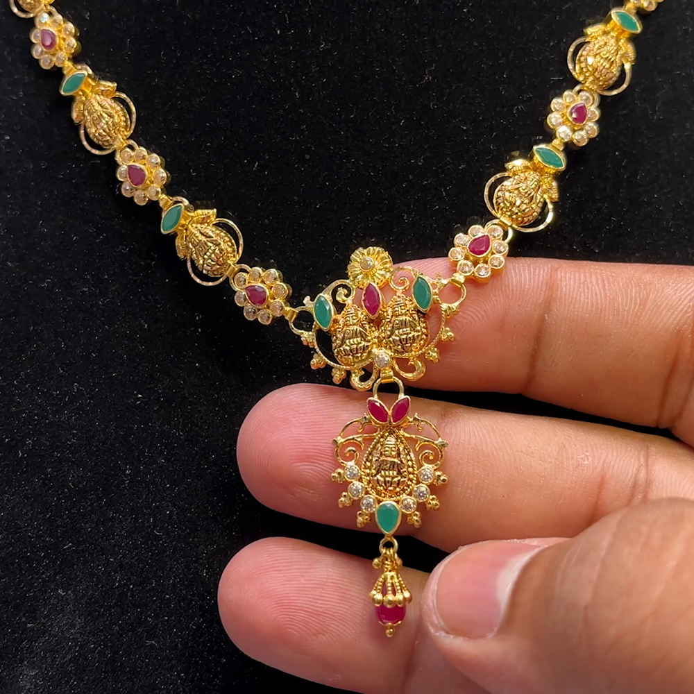 SOUTH INDIA 10.371gms NECKLACE 22K Yellow Gold