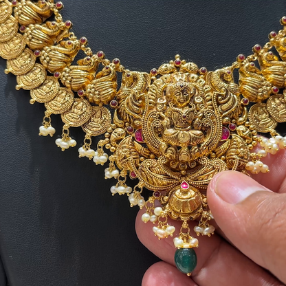 MUKUNDA JEWELLERS 49.306gms NECKLACE 22K Nakshi