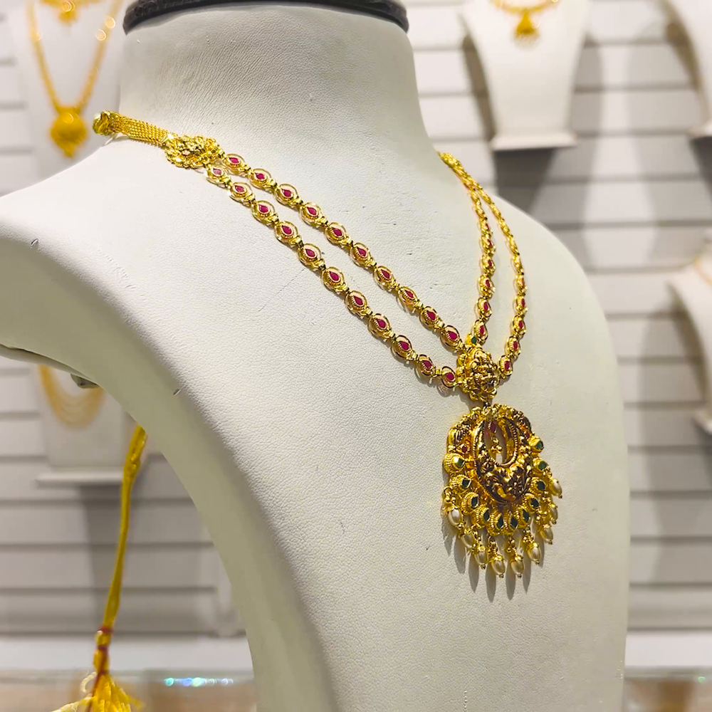 Haram Designs Necklace In 20 Gms Light Weight 24 Grams Necklace