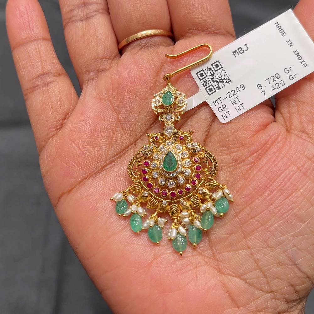 Anu Jewellers 7.42gms Papitabilla 22K Yellow Gold