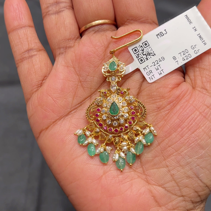 Anu Jewellers 7.42gms Papitabilla 22K Yellow Gold