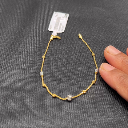 Anu Jewellers 2.429gms Bracelets 22K Yellow Gold