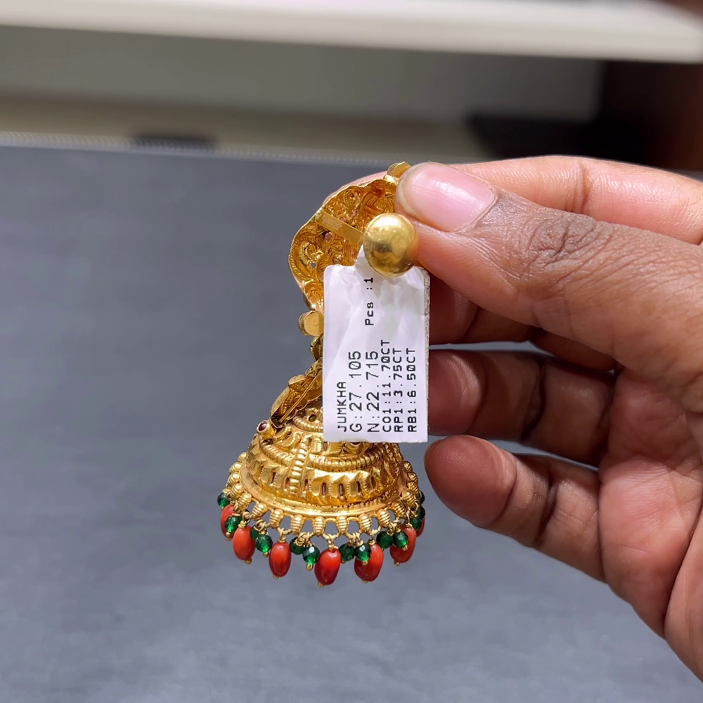 [make to order] 22.715gms EARRINGS 22K