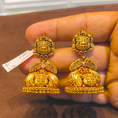 SRI RAM 18.633gms EARRINGS 22K Yellow Gold