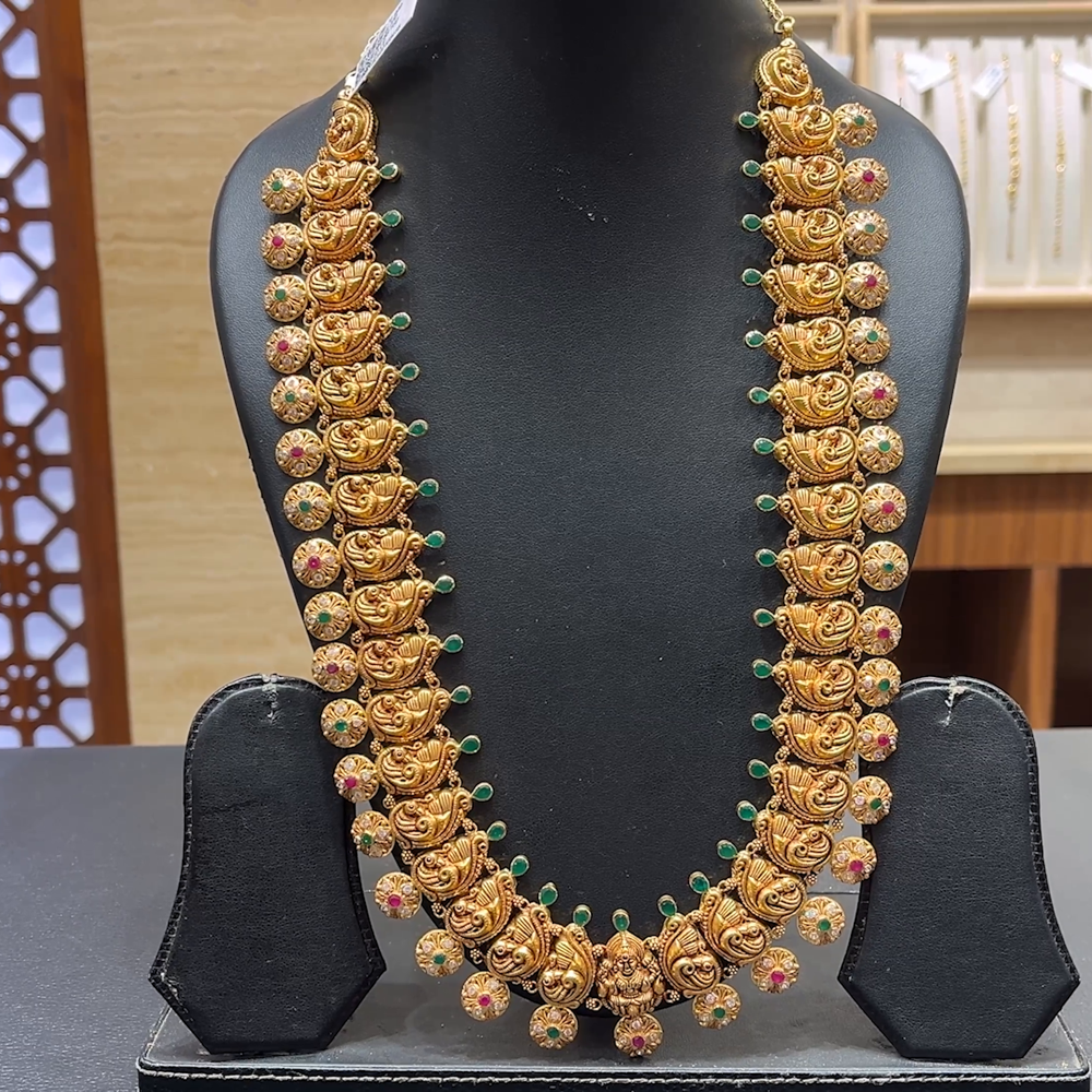 Chennai Shopping Mall 68.18gms HARAMS 22K Antique