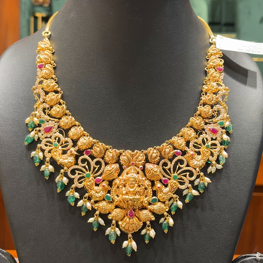 Chennai Shopping Mall 39.62gms NECKLACE 22K Antique