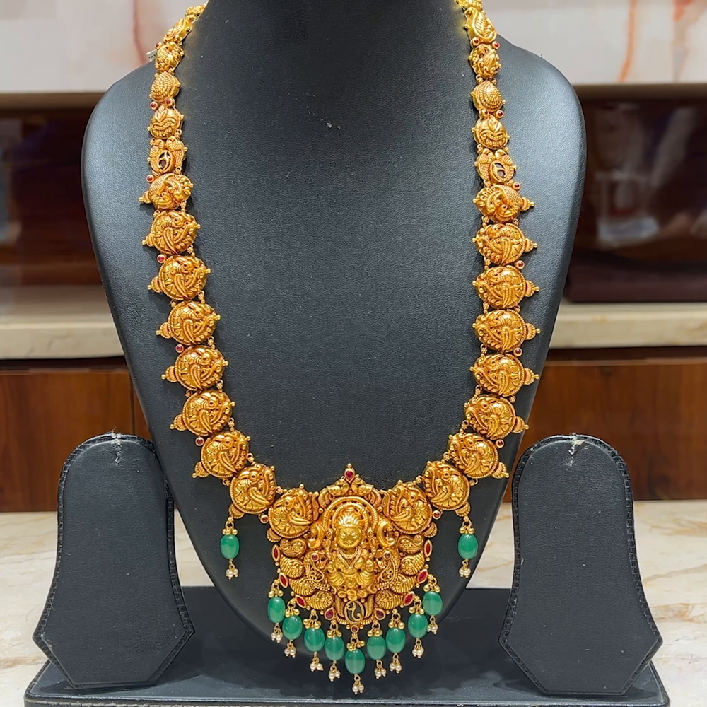 MUKUNDA JEWELLERS 45.515gms HARAMS 22K Antique