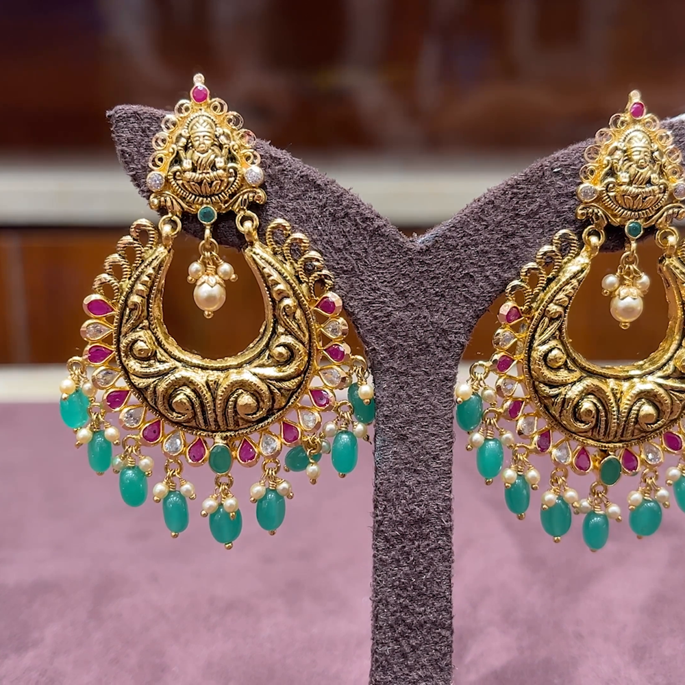 MUKUNDA JEWELLERS 14.75gms EARRINGS 22K Antique