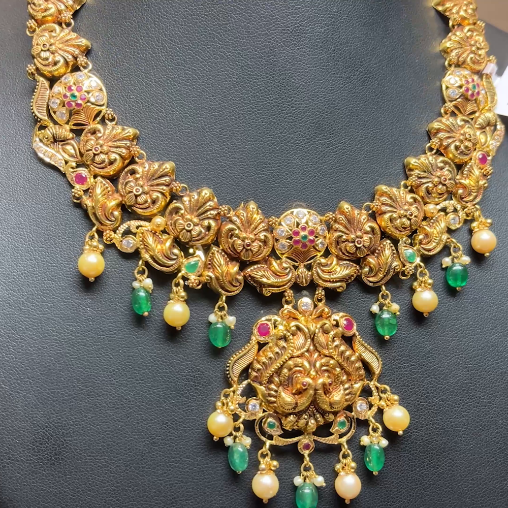 Chennai Shopping Mall 32.19gms NECKLACE 22K Antique