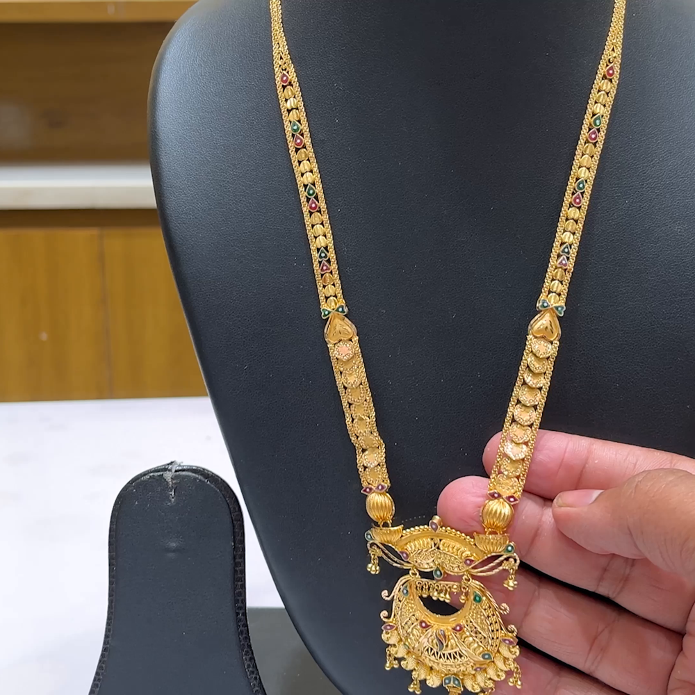 MUKUNDA JEWELLERS 31.737gms NECKLACE 22K Nakshi