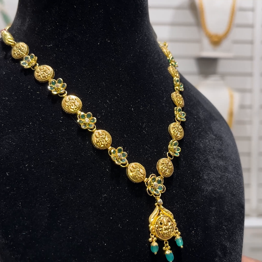 SOUTH INDIA 9.367gms NECKLACE 22K Yellow Gold