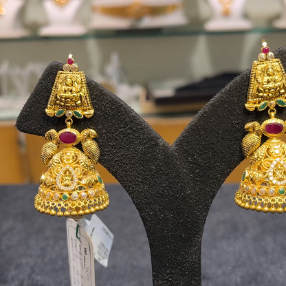 Anu Jewellers 19.004gms EARRINGS 22K Yellow Gold