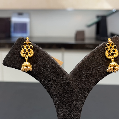 MUKUNDA JEWELLERS 3.73gms EARRINGS 22K Yellow Gold