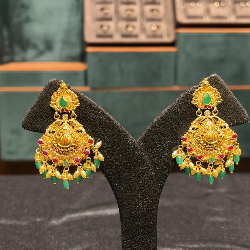 CMR 12.65gms EARRINGS 22K Yellow Gold