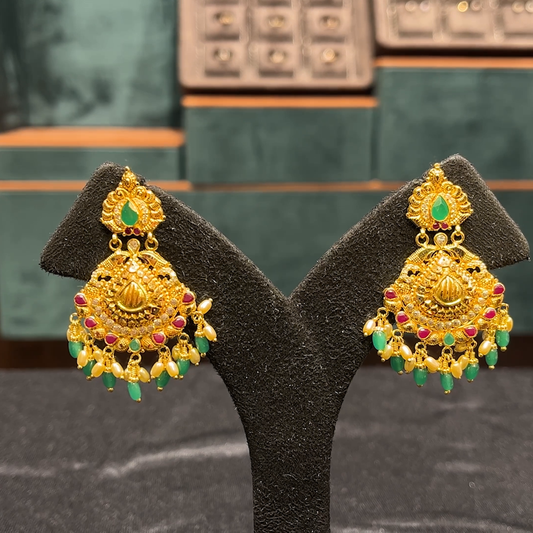 CMR 12.65gms EARRINGS 22K Yellow Gold