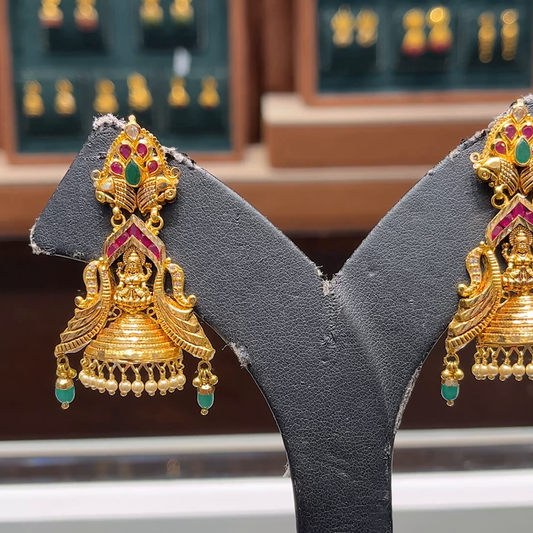 CMR 12.605gms EARRINGS 22K Yellow Gold