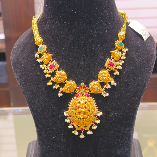 SOUTH INDIA 21.79gms NECKLACE 22K Yellow Gold