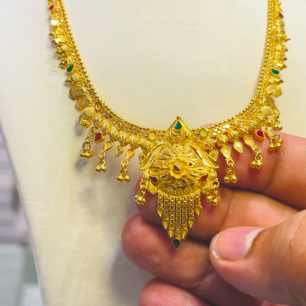 SOUTH INDIA 14.48gms NECKLACE 22K Yellow Gold