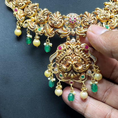 Chennai Shopping Mall 32.19gms NECKLACE 22K Antique