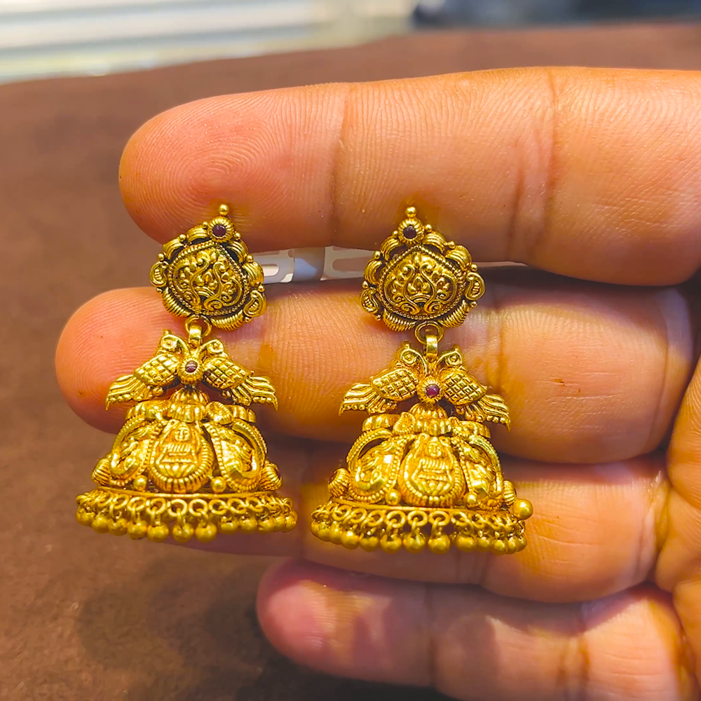 SRI RAM 11.375gms EARRINGS 22K Yellow Gold