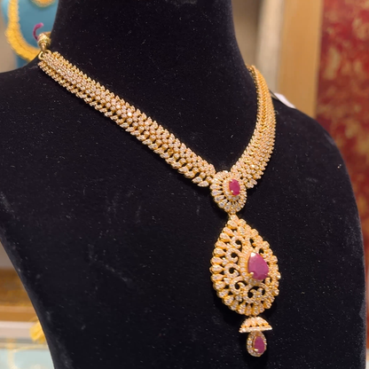 Anu Jewellers 37.03gms NECKLACE 22K Yellow Gold