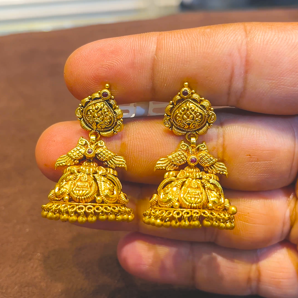 SRI RAM 11.375gms EARRINGS 22K Yellow Gold