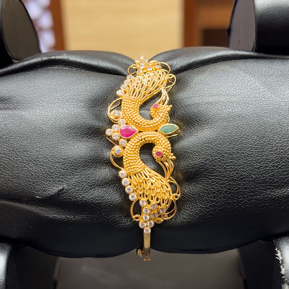 Chennai Shopping Mall 13.31gms Bracelets 22K Yellow Gold