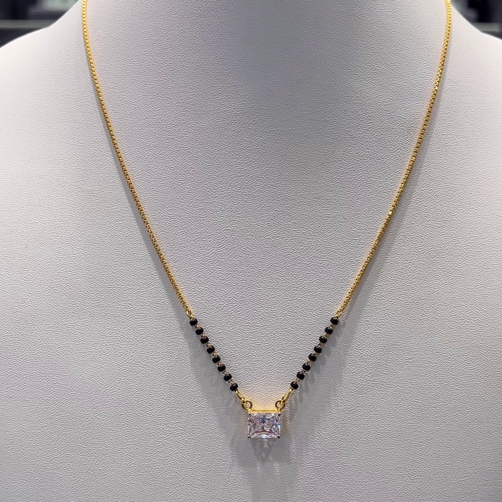 Anu Jewellers 7.718gms SHORT BLACK BEADS 22K Yellow Gold