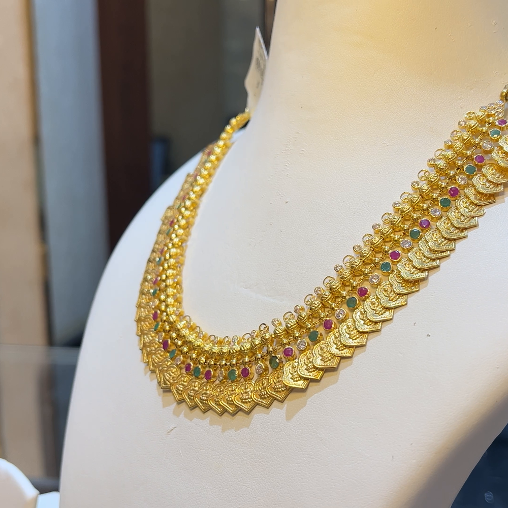 SOUTH INDIA 29.022gms NECKLACE 22K Yellow Gold