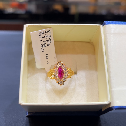 SOUTH INDIA 2.74gms Ring 22K Yellow Gold