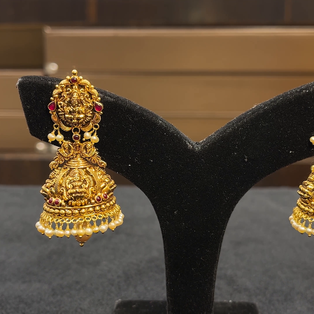 CHANDANA Brothers 21.288gms EARRINGS 22K Yellow Gold