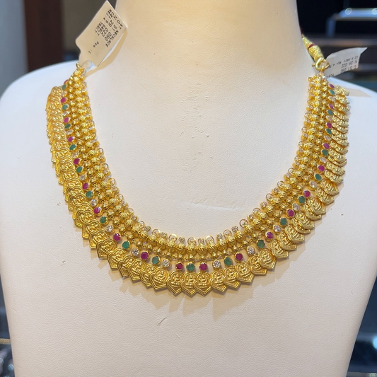 SOUTH INDIA 29.022gms NECKLACE 22K Yellow Gold