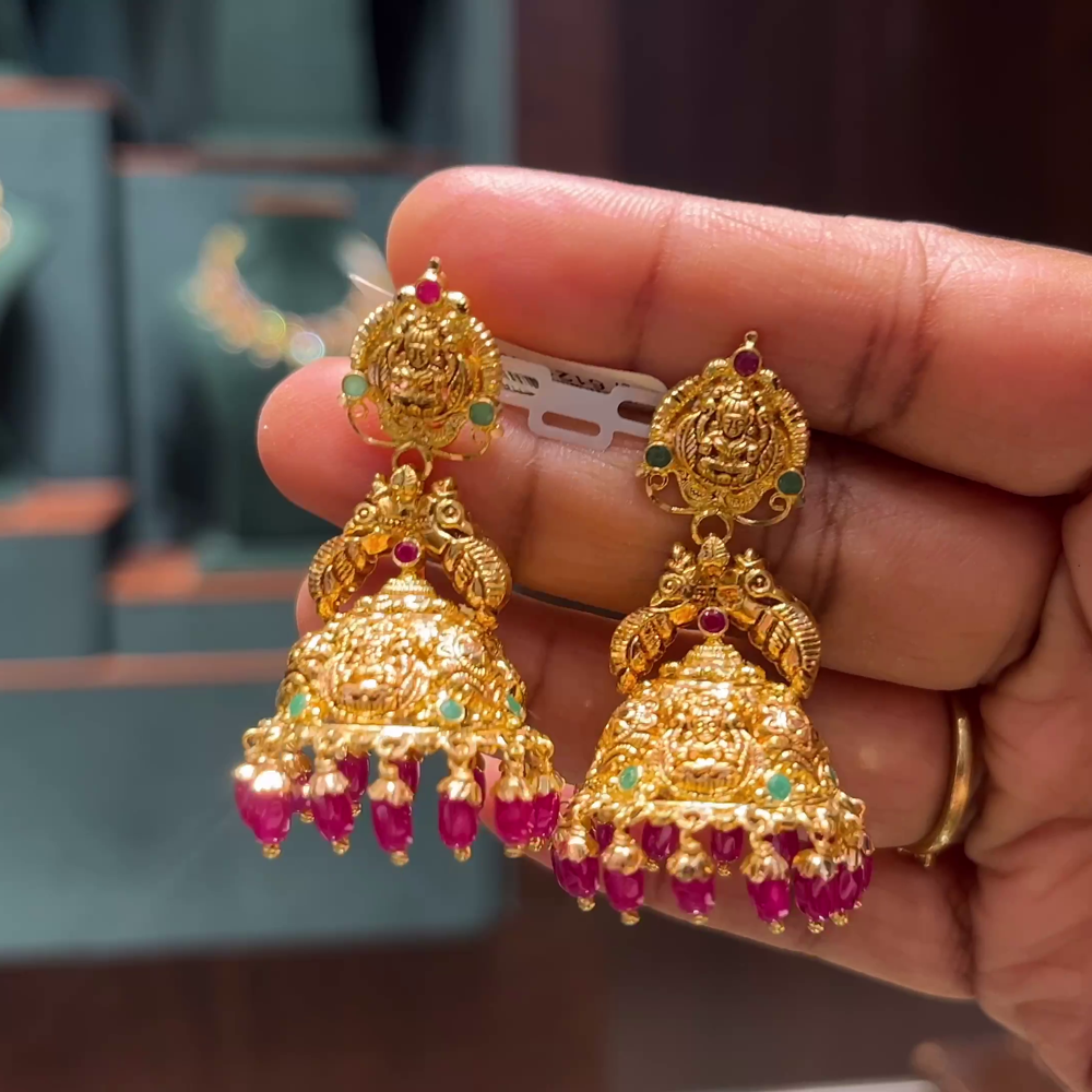 CMR 12.989gms EARRINGS 22K Yellow Gold