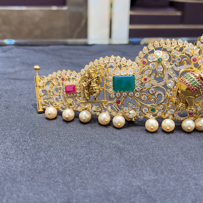 CMR 137.951gms VADDANAM 22K Nakshi